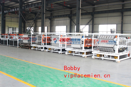 PVC Roofing Sheet Plastic Extrusion Machine With Twin Screw Extruder