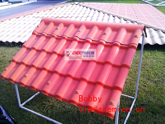 PVC Roofing Sheet Plastic Extrusion Machine With Twin Screw Extruder