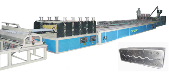 PMMA PVC Hollow Plastic Roofing Tiles Extrusion Line Long Life Convenient Operation