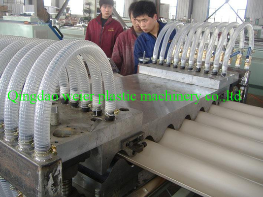 PVC Corrugated Tile Production Line With Conical Twin Screw Extruder