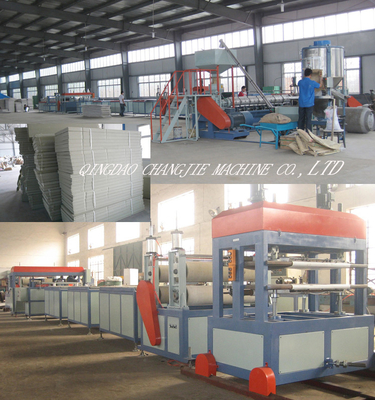 Plastic XPS Foam Board Production Line , XPS Foam Board Extrusion Machine