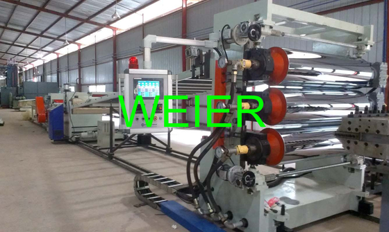 Single Screw Plastic PMMA Sheet Extrusion Line Making Machine , Thickness 1 - 10mm